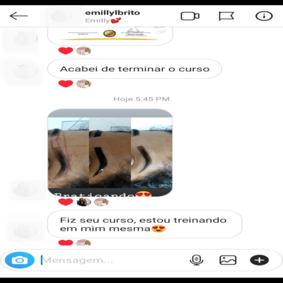 Design de sombrancelhas com linha